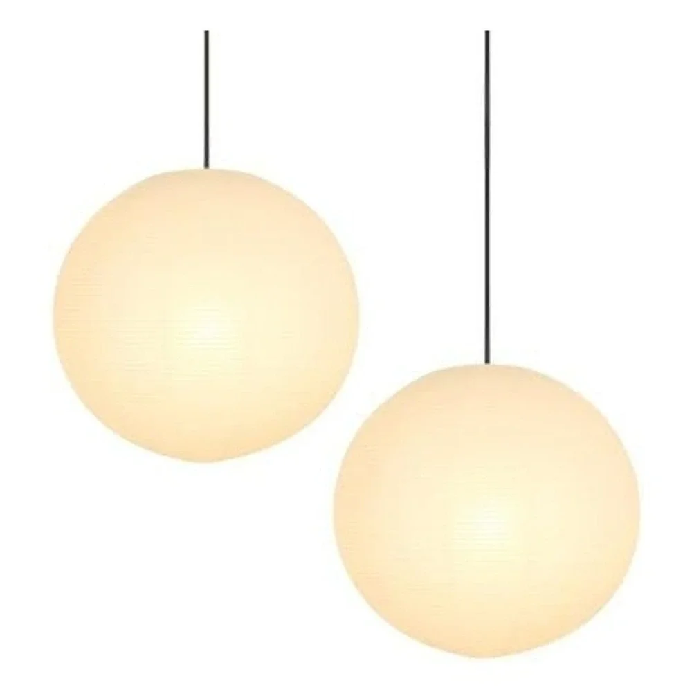 KJML 16 Inch Large Round Paper Lanterns DIY Hanging Pendant Lamp Shades White